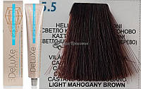 Стойкая крем-краска для волос 5-5 светло-каштановый красное дерево 3DeLuXe Professional, 100 мл