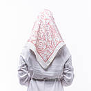 Тонка кашемірова хустка 75х75см Молочна, фото 2