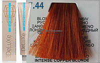 Стойкая крем-краска для волос 7.44 блондин насыщенно-медный 3DeLuXe Professional, 100 мл