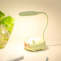 Детская настольная Led лампа Pets 9090 зеленая с аккумулятором