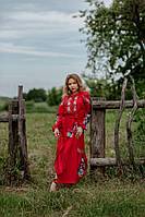 Льняное платье-вышиванка, арт. 4531