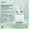 Бездротові навушники гарнітура в кейсі PRODA PD-BT300 Bluetooth Білі, фото 4