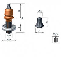 Резец дорожный Wirtgen W4-G/20X (різець дорожній)