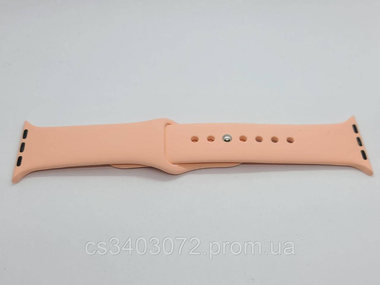 Персиковий ремінець для Apple Watch 38/40 mm S/M