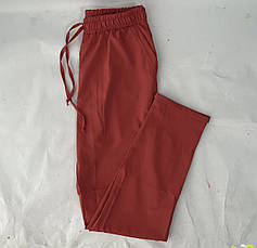 Батальні жіночі літні штани, софт No13 теракота, фото 2