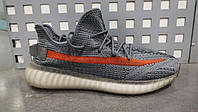 Мужские кроссовки Adidas Yeezy Boost 350 сетка серые