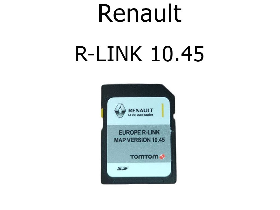 Карты навигации Renault R-link 10.45 TomTom Live Europe 2020 - фото 1 - id-p1387451244