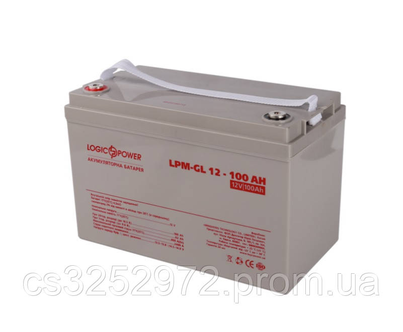 Гелева акумуляторна батарея LogicPower LPM-GL 12-100AH