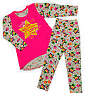 Комплект для дівчинки подовжена кофта і лосіни фулікра, фото 3