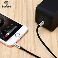 Кабель AUX Baseus Yiven M30 Audio Cable Jack 3.5 - Jack 3.5 аукс аудіо шнур 1м (чорний), фото 4