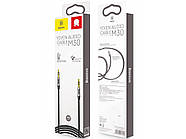 Кабель AUX Baseus Yiven M30 Audio Cable Jack 3.5 - Jack 3.5 аукс аудіо шнур 1м (чорний), фото 9