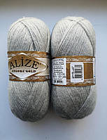 Пряжа для вязания Alize Ангора Голд (Ализе) цвет 61 серый бледный