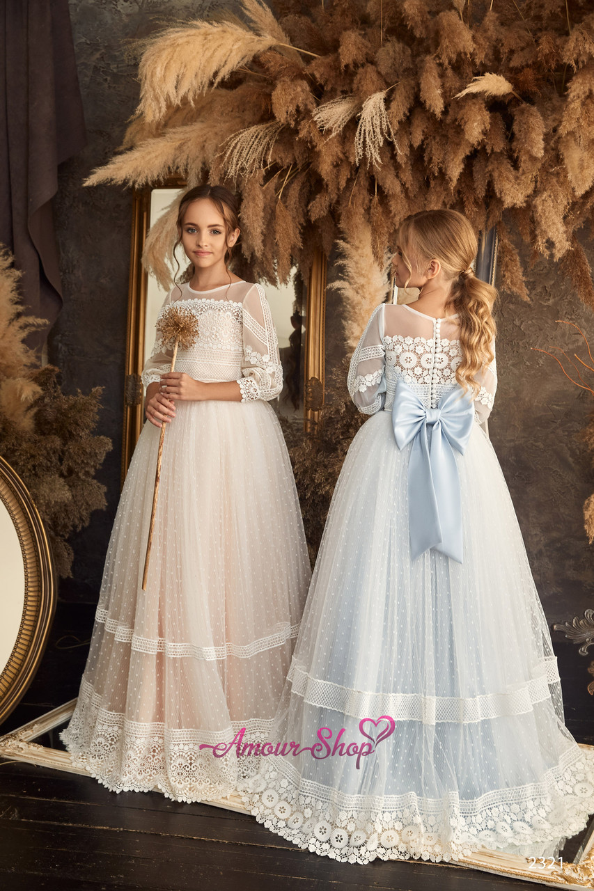 Дитяче ошатне вечірнє плаття на 2-3, 4-5, 6-7, 8-9, 10-11, 12-13 років, фото 1