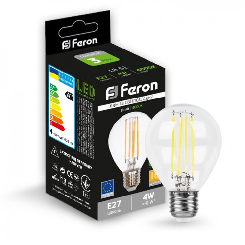 Світлодіодна лампа Feron LB-61 4W E27 4000K