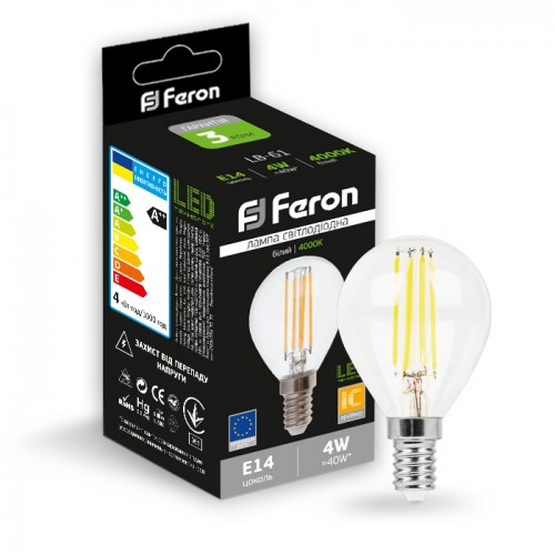 Світлодіодна лампа Feron LB-61 4W E14 4000K