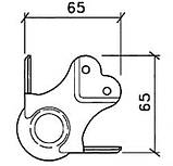 Кутова зв'язка C1339/31z кульова 65х65мм сталь 1,8 мм оцинкована. Штамп під профіль 30х30мм. Для профілю з, фото 2