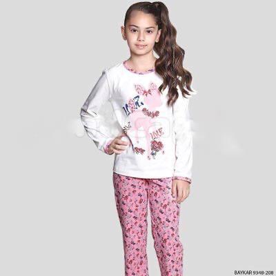 Піжами для дівчаток підлітків Baykar Туреччина підліткова піжама для дівчат олень Арт. 9348-208