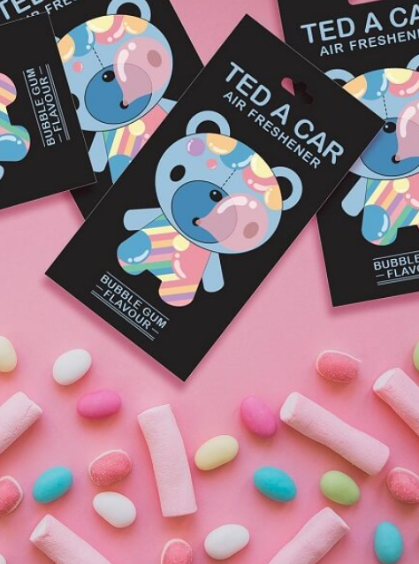 Автомобільний ароматизатор Ted A Car Bubble Gum / М'ятна жуйка (KG-2368)