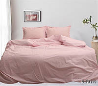 Однотонное постельное белье Турция полуторное Розовое R-T9119