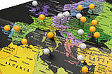 My Pin Map Globe Black Об'ємний 3D Пін Глобус Чорний оригінальний подарунок, фото 5