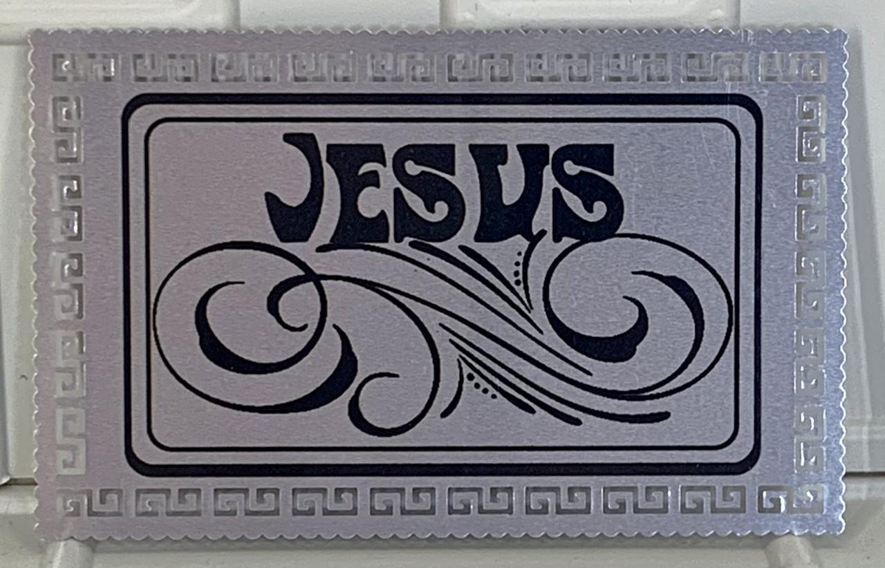 Магніт металевий "Jesus" срібний