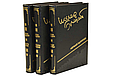 Книги в шкіряній палітурці тиснені золотою фольгою "Собрание сочинений" Йосип Бродський (3 томи), фото 2
