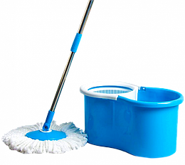 Набір швабра і відро з механічним віджиманням BuroClean