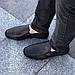 Чоловічі мокасини туфлі літні шкіряні перфоровані в дірочку чорні бежеві пісочні сині від виробника, фото 3