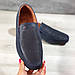 Чоловічі мокасини туфлі літні шкіряні перфоровані в дірочку чорні бежеві пісочні сині від виробника, фото 6