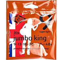 Струны Rotosound JK9 Jumbo King Phosphor Bronze 9-48