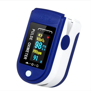 Пульсоксиметр Fingertip Pulse Oximeter LK-88 1 шт Синьо-білий (0274), фото 1