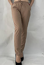 Жіночі літні штани, софт No13 бежева, фото 3