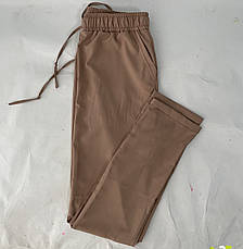 Батальні жіночі літні штани, софт No13 бежевий, фото 2