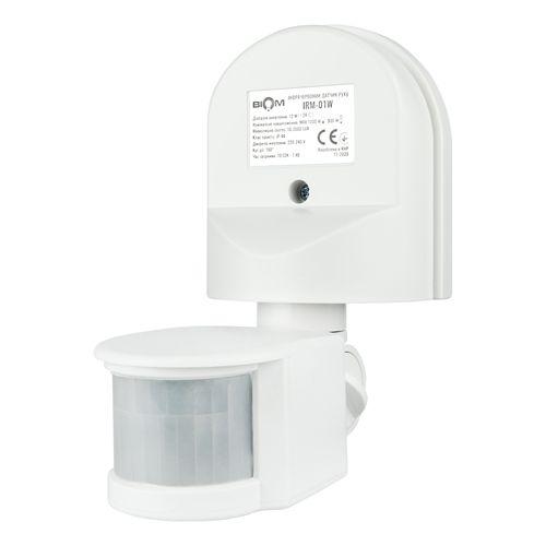 Датчик руху BIOM IRM-01W 180° білий (18914)