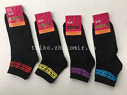 12 пар/ упаковка бавовняні чорні жіночі шкарпетки з малюнком 35-41 від виробника