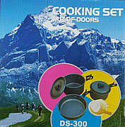 Набір посуду туристичний (3 людини) DS-300 | Туристичний набір посуд