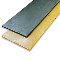 Поліуретан листовий для набойок Суми чорний/бежевий гладкий 400*100*3/4 мм