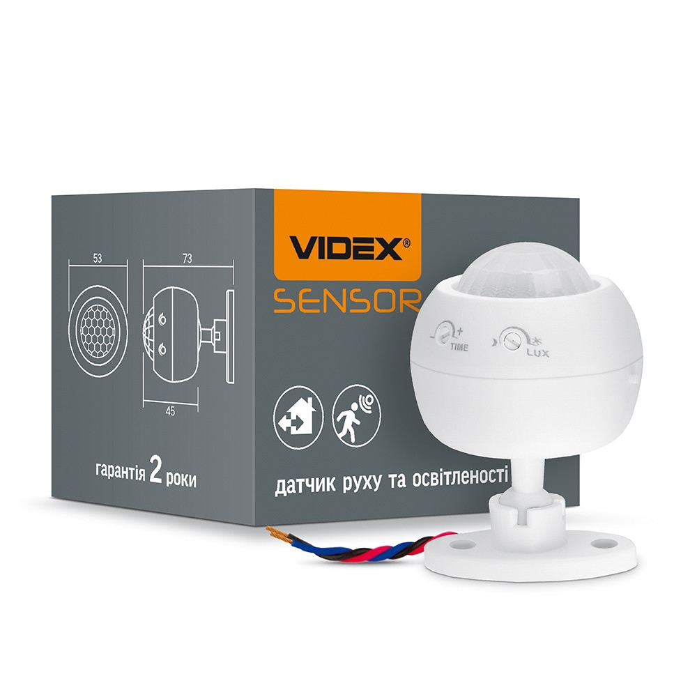 Датчик руху VIDEX VL-SPS27W 360° білий (26149)