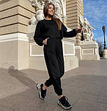 Жіночий спортивний костюм із кофтою оверсайз, фото 2