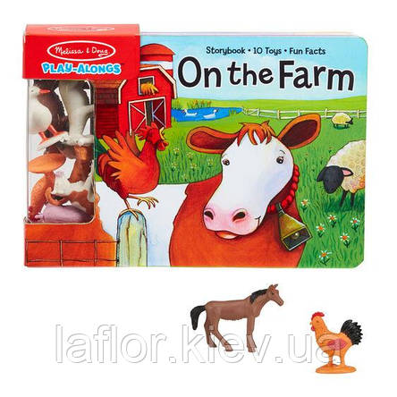 М'яка книжка з ігровими фігурками хатніх тварин ТМ Melissa&Doug, фото 1