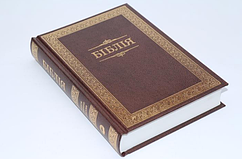 Біблія вишневого кольору з обрамленням, 20х14 см, без замочка, без індексів