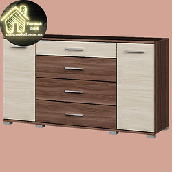 Комод у спальну Бриз К-6 ЛЮКС (1300х380х725) (Еверест)