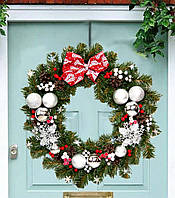 Різдвяний вінок 50см НОВОРІЧНЕ ДИВО 9235