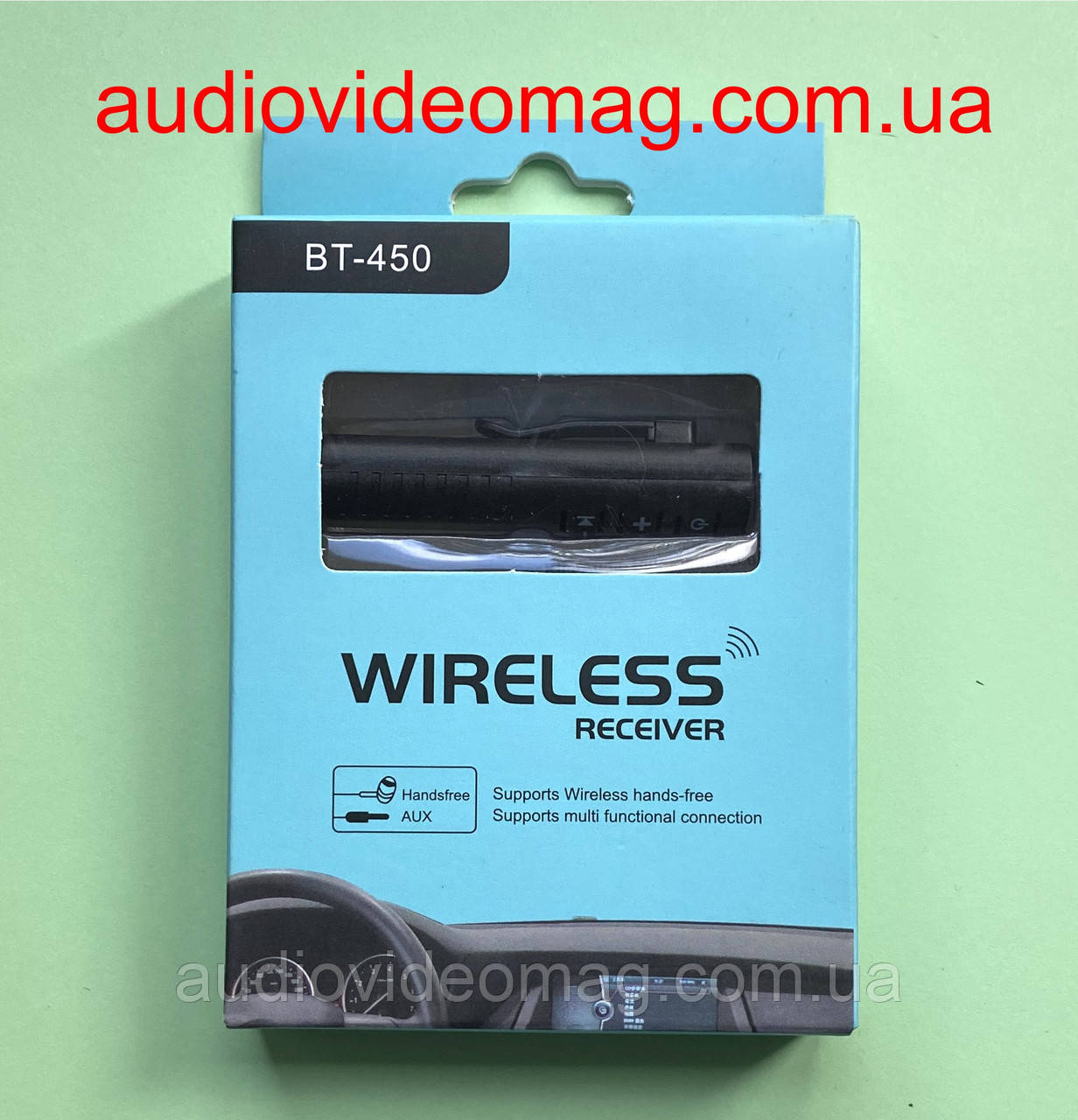 Блютус (bluetooth) адаптер BT-450 акумуляторний, для автомагнітол, колонок, навушників