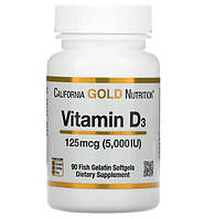 Вітамін D3 California Gold Nutrition Vitamin D3 90 шт 5000 iU