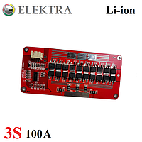 BMS 3S 100A для аккумуляторов Li-ion (3,7V), контролер заряда/разряда