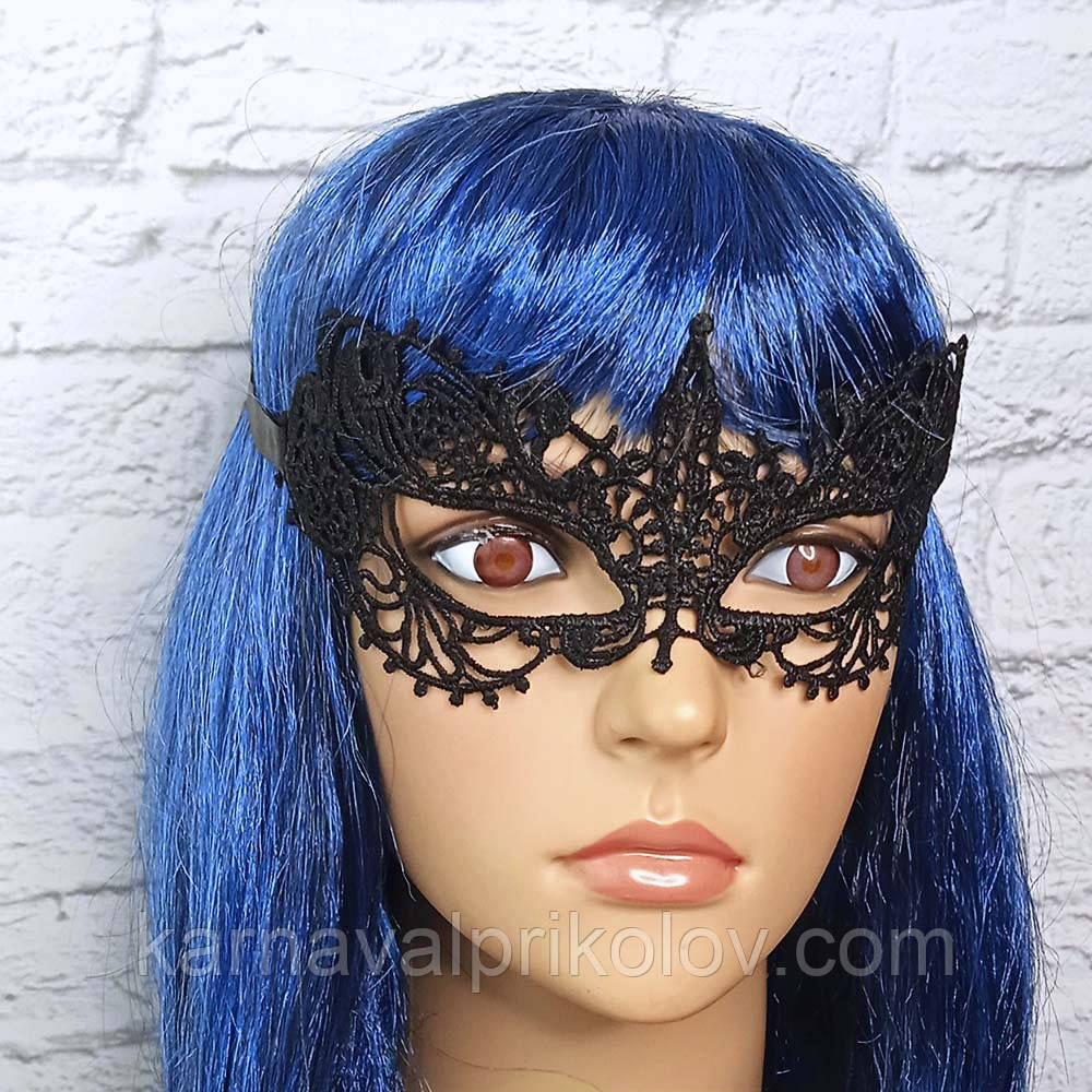 Мереживна маска Загадка Ніжність (чорна), фото 1