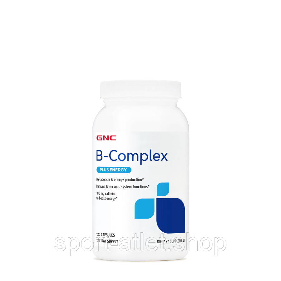 Вітаміни та мінерали GNC B-Complex Plus Energy, 120 капсул