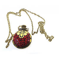 Аромакулон бронзовий інкрустований червоними каменями (5,5х4,5х2 см)