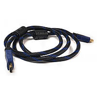 Видео кабель PowerPlant HDMI - HDMI позолоченные коннекторы 1.4V 1.5м, Black